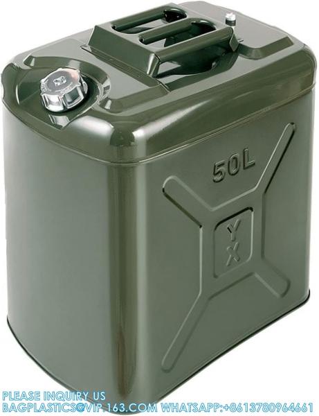 STAINLESS STEEL METAL SPOUT DIESEL FUEL CAN OIL BLADDER PETROL TANKS PLASTIC JERRYCAN HOLDER CASOLINE CANISTER