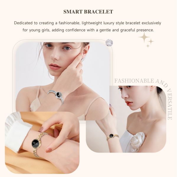 L6 Smartwatch Zinc Alloy Heart Rate Monitoring Answer Call Menstrual Cycle Management Women's IPS Display IP67 Waterproof