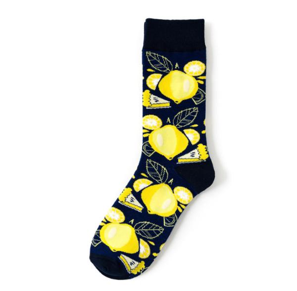 Trendy Men's Stylish gourmet burger pizza cartoon cotton socks creative personality socks