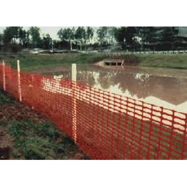 60g/m2 - 400g/m2 Orange Plastic Snow , Orange Safety Fence For Road Barrier
