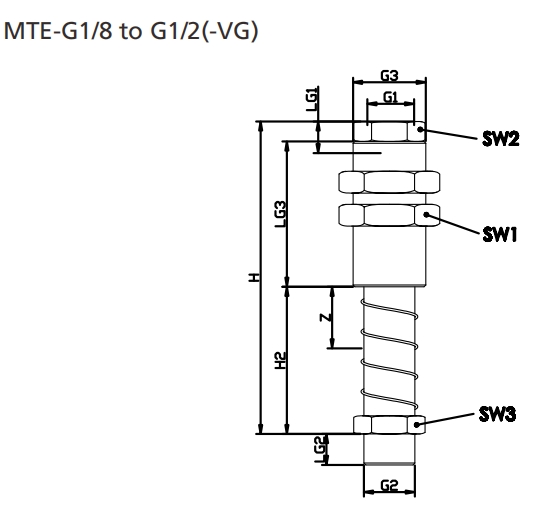 Durable Vacuum Cup Fittings / Integrated Vacuum Import Type Strut MTE