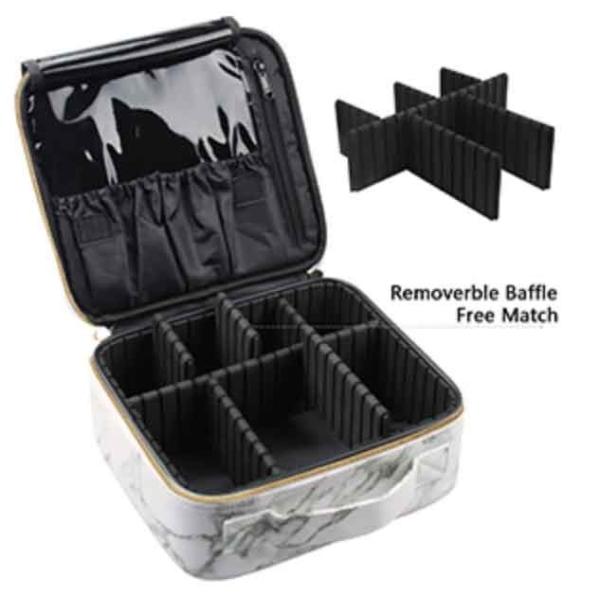 Marble Pattern Makeup Artist Organizer Bag W23cm