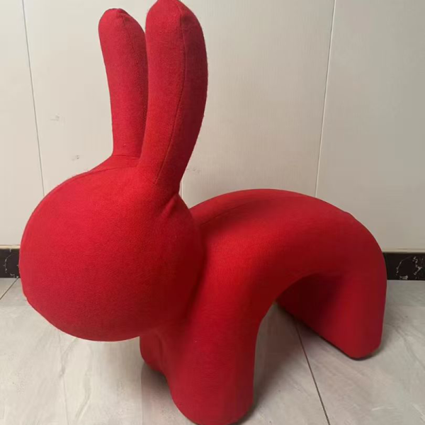 Creative Cartoon Elf Rabbit Accent Chair Casual Indoor Living Room Balcony Shoe Bench for Children for Apartment Dining Use