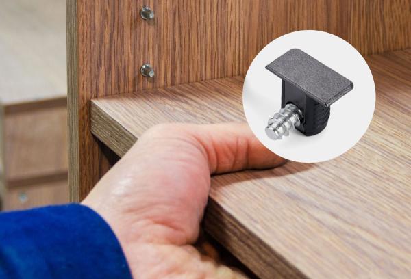 12*12mm Metal ABS Repositório Suportes, Conector de Painel de Mobiliário Para Mobiliário Rta