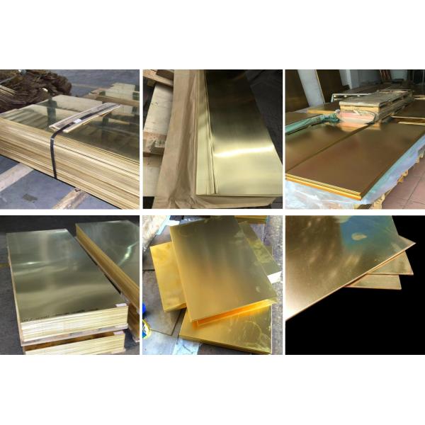 C26800 H65 Cuzn37 H62 1/2h Brass Sheet 1mm 3mm Copper C22000 C26000 C26200 Brass Plate