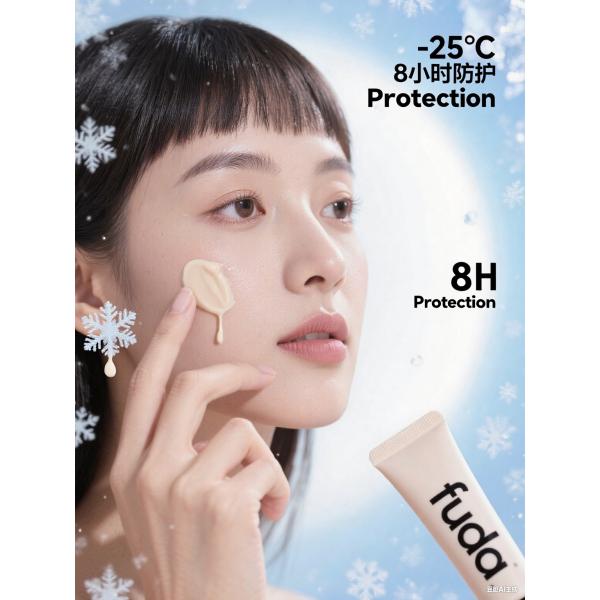 Crema especial para el frío extremo, crema anti-deshidratación a largo plazo a -25°C.