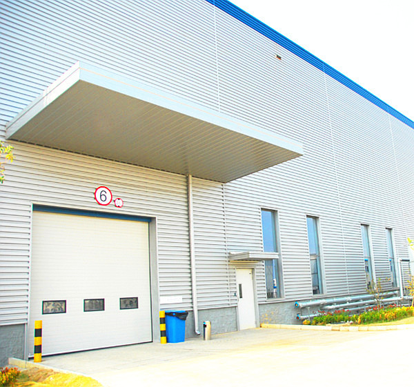 Изолированная промышленных дверей, ширина 40 мм.