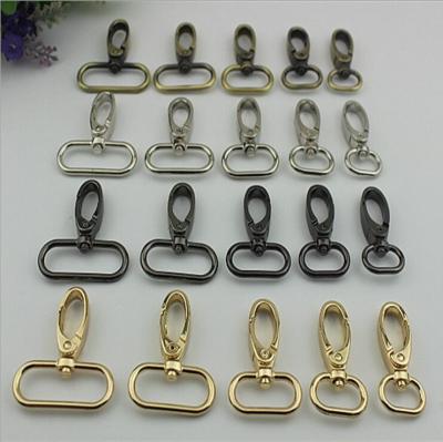 Bag parts various color 4 size metal swivel eye dog leash snap hook wholesales