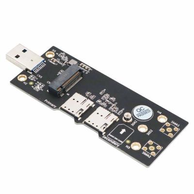 NGFF (M.2) ao adaptador de USB 3,0 com o módulo NANO duplo de SIM Card Slot For 3G/4G/5G