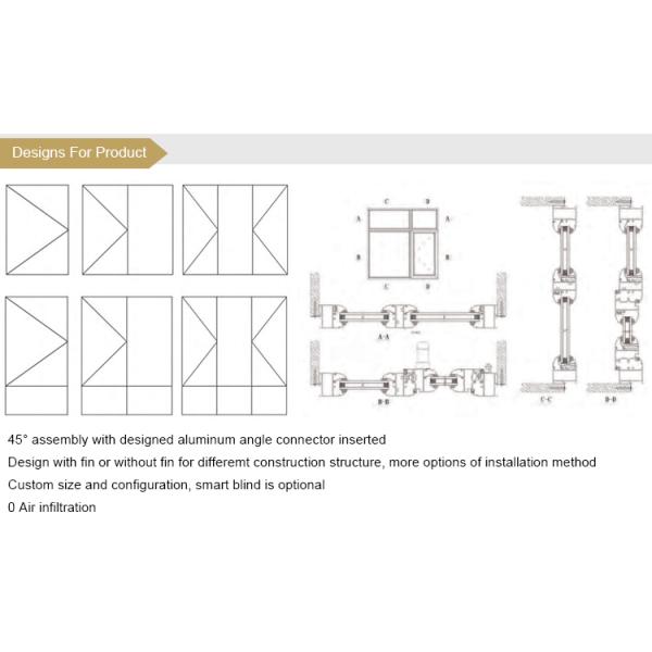 Australian Standard 6063 Aluminium Casement Window White Color