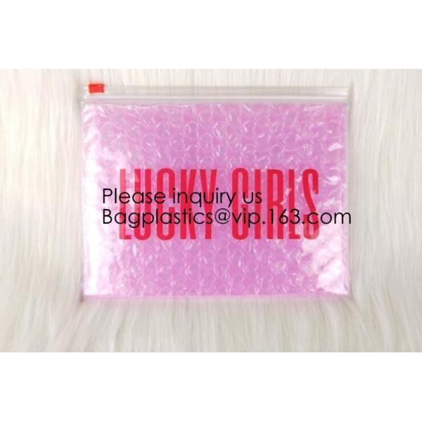 Wholesale PVC Plastic Zipper Bubble Cosmetic Bag With Custom Logo,Holographic k Bubble Bag For Cosmetic/Hologram B