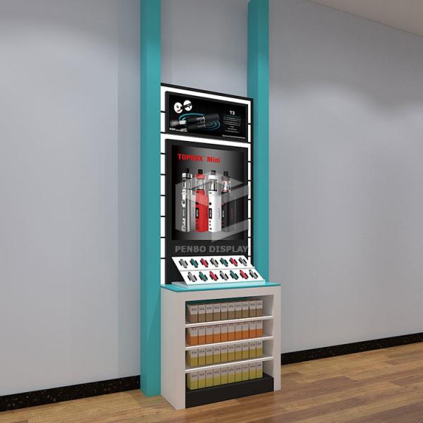 MDF Smoke Glass Shop Display Cabinet ODM