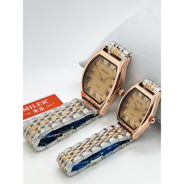 Водостойкие роскошные паральные часы Светящиеся кварцевые часы из нержавеющей стали