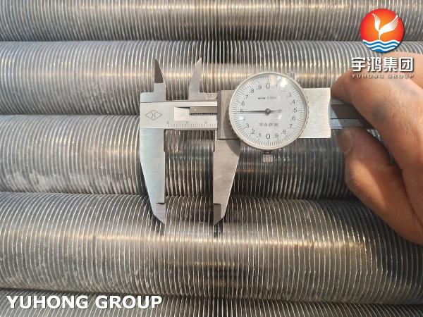 Extruded Finned Tubes Carbon Steel Tube ASTM A179 With Aluminum 1060 Fins For Condensers And Air Coolers
