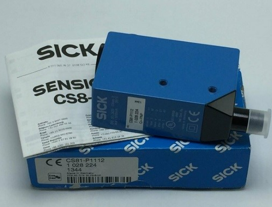 SICK CS81-P1112 Цветовые датчики CS8 Мужской соединитель M12 5-прицепный 30,4 мм х 80 мм х 53 мм
