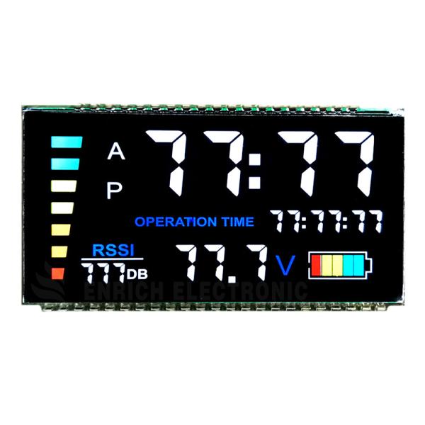 VA Segment LCD Display Monochrome Screen 1/4 Duty 1/3 Bias