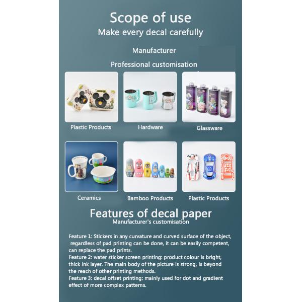 175/185gsm Direct Waterproof Inkjet Printer Temporary Tattoo Sticker Paper White Paper