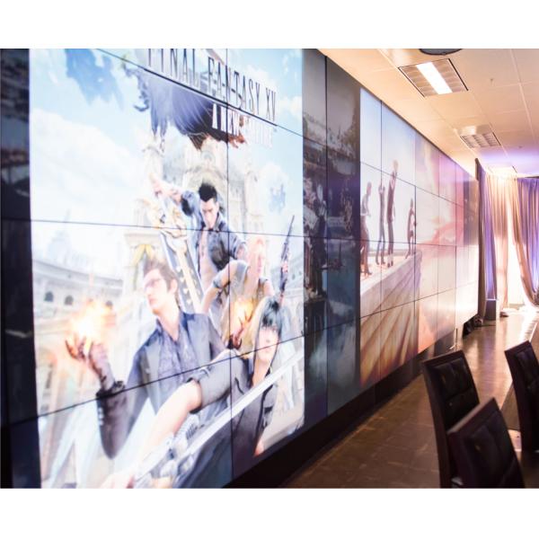 1080FHD Seamless Video Wall LCD Monitors 500 Nits Brightness180W TFT 46'' 3.5mm Bezel