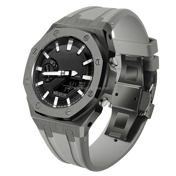 Casio Ga2100 G caja de choque de generación 5th Mod Kit 316L de acero inoxidable silicona banda de reloj