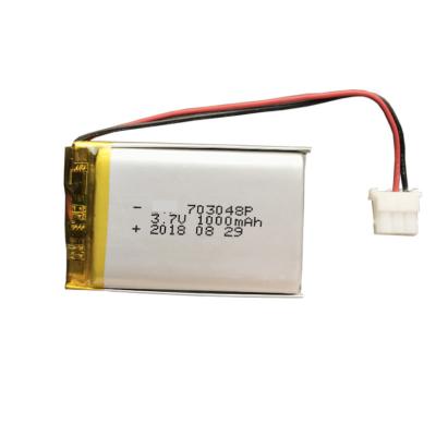 Li Ion 3.7 V Lipo 1000mah 703048 Lithium Polymer Battery Pack