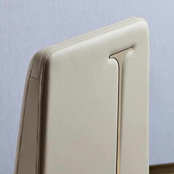 Contemporary Luxury High Quality Genuine Leather Dining Room Chair