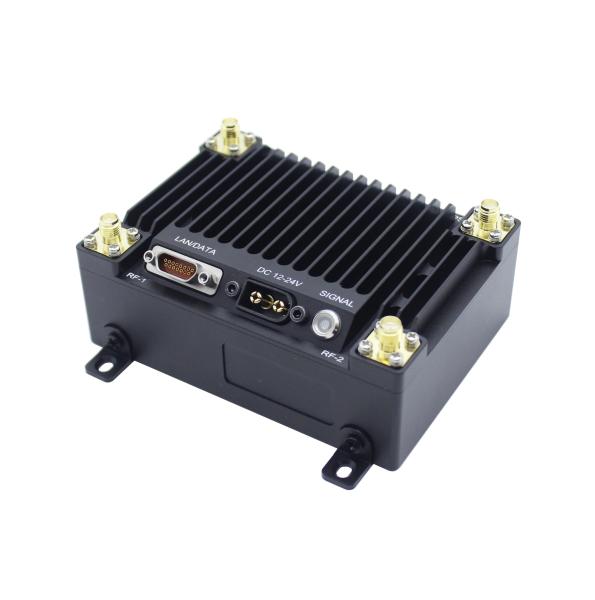 Ttl Port Supported Unpiloted Flying Machine Data Link with High Bandwidth and TDD-COFDM 2T2R RF Waveform Support FHSS