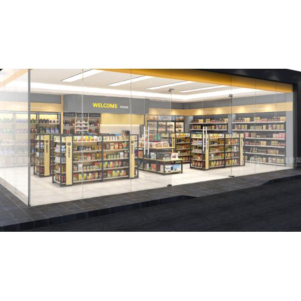 Четырехколонный комбинированный экран для супермаркетов Аптеки и канцелярские магазины