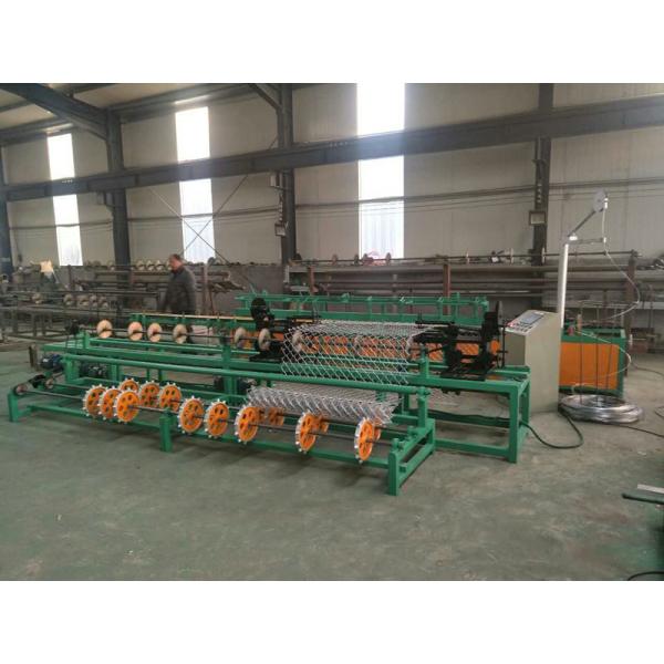 3m width single wire feeding PLC control full Automatic Chain Link Fence Machine