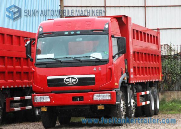 FAW Jiefang 4 Axles Garbage Container Truck 50000kgs 60000kgs Dump 8X4 Drive