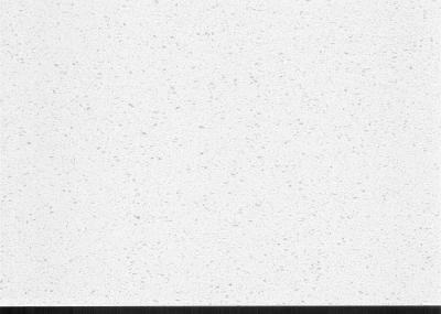 Gentle White Quartz Bathroom Countertops , Artificial Quartz Solid Surface Polished