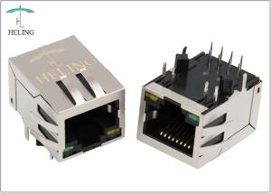 Base 10/100 à angle droit de connecteur femelle de 8P8C RJ45 - T magnétique avec