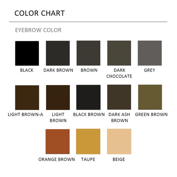 Макияж брови Microblading постоянный пигментирует сливк чернил татуировки карандаша для глаз