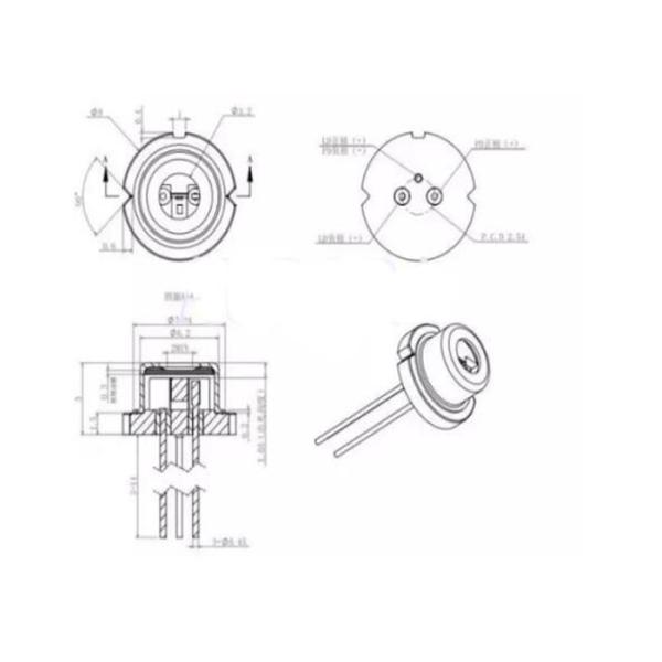 Лазерного диода отрезка провода оптического волокна ДФБ 1625нм 2.5Г вносимая потеря коаксиального низкая