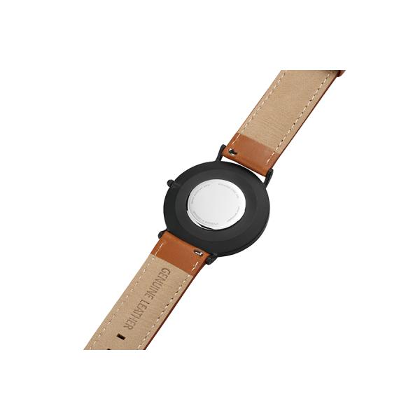 Brown Mens Stainless Steel Watches Leather Quick Release Watch Strap