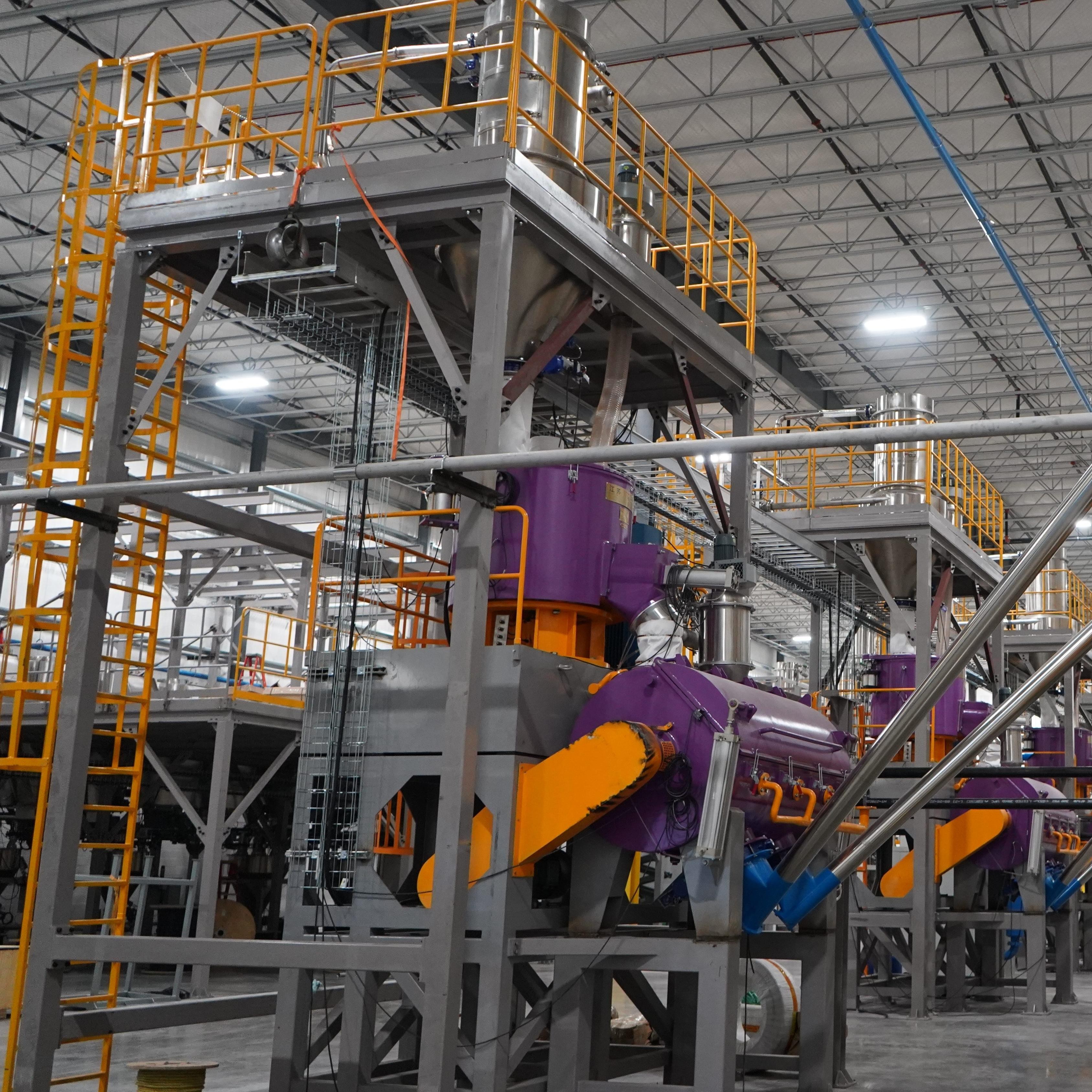 Large Capacity PVC Horizontal Cooling Mixer For Plastic Powder Cooling