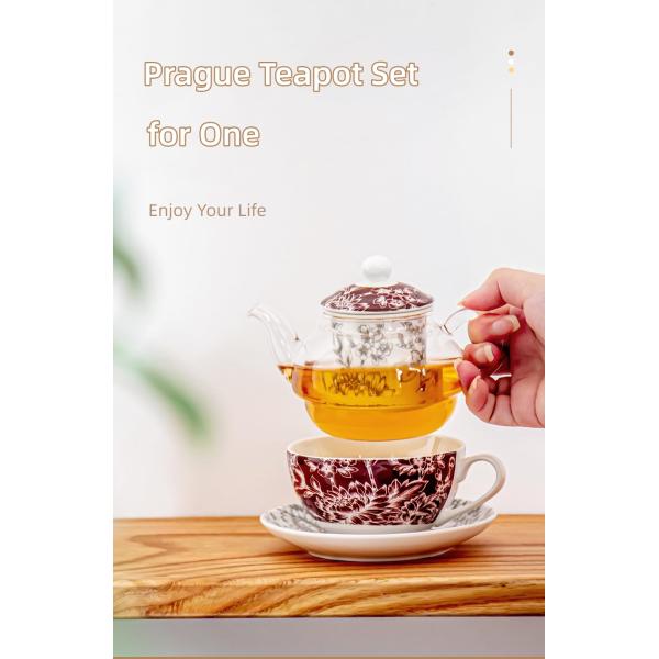 Business Gifts Elegant Vintage Ceramic Tea Cup Set With Porcelain Teapot And Cup