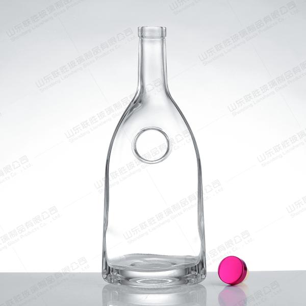 Glass Bottle with Thick Bottom and Cork 250ml 500ml 750ml Base Material Glass Customized