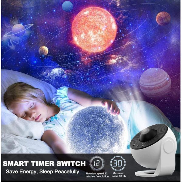 360 Degree Galaxy Projector for Room Galaxy Star Projector Light Planetarium Projector