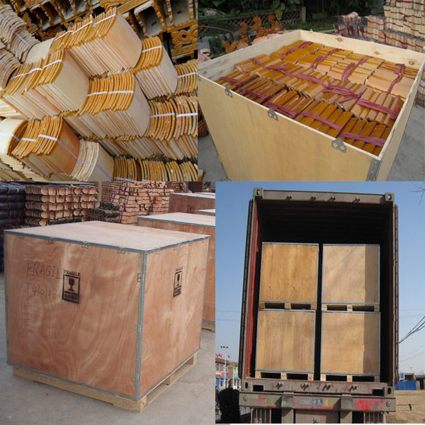 Декоративная застекленная крыша Ридж полости цветка для крыши пагоды виска