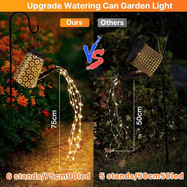 Continuous Lighting Time 8-10h Solar Kettle Light for Outdoor Decorative Lighting