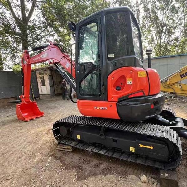Kubota Excavator 0.19m3 Bucket Capacity Mini Used KX163 Crawler Excavator 0.56tons