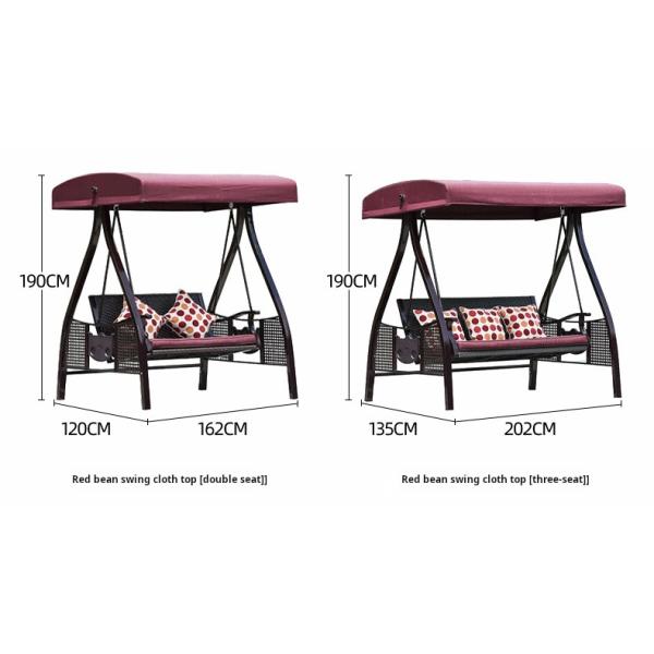 OEM Flexible Waterproof 3 Seater Convertible Outdoor Swing Canopy Hammock