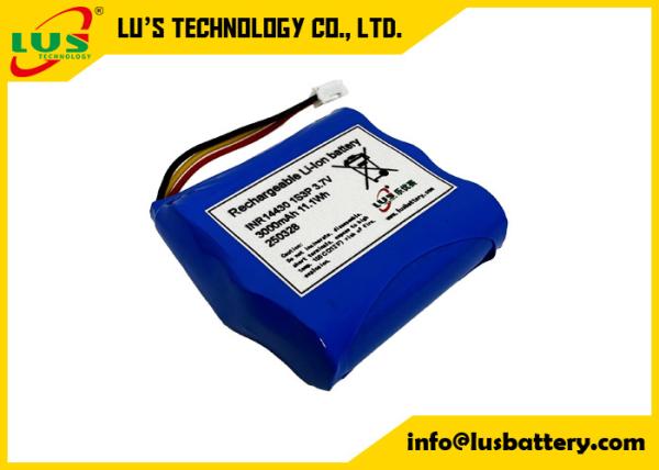 INR14430 3.7V 3000mah リチウムイオン電池 1S3P リチャージ可能なリチウムイオン電池パック オーダーメイド