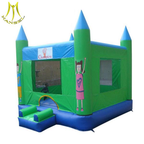 Hansel Popular inflatable small slide jumping amusement park inflatable bouncers manufacturer