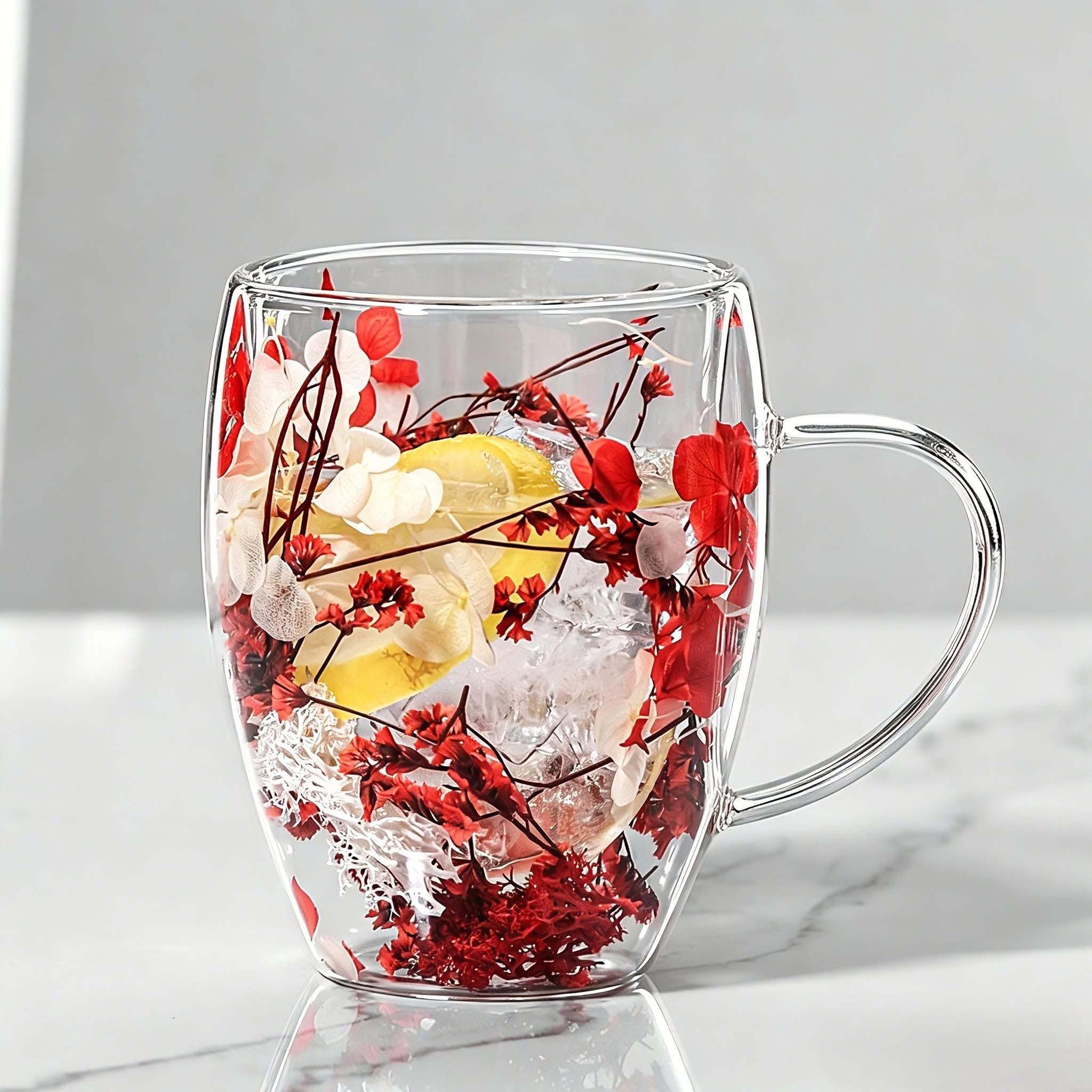 350 milliliters double-layer dried flower cup