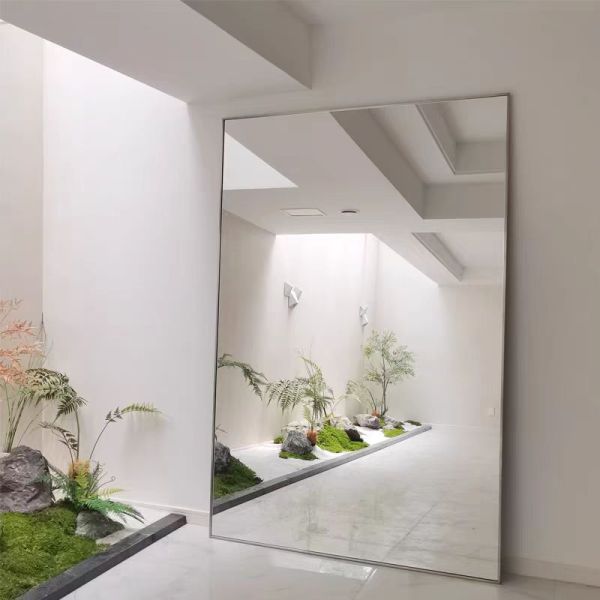 Premium Bathroom Silver Full Length Wall Mirror Home Decor