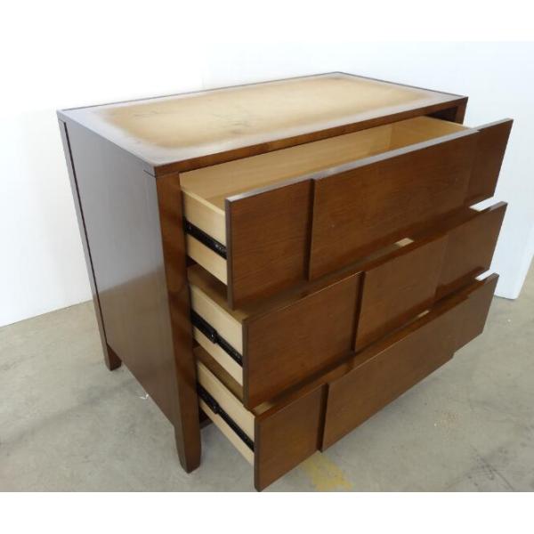 MDF Board Cherry Wood Dresser With Hidden Jewelry Drawers , Full Extension