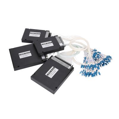 500mW DWDM passif 18CH DEMUX MUX passif Gestion SMF 28e Fibre C22 à C39