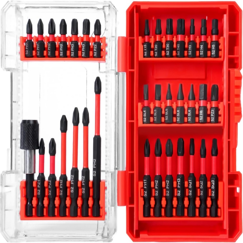 Heavy-Duty 35-Piece Impact Driver Master Set | Shock-Absorbing S2 Alloy (1/4