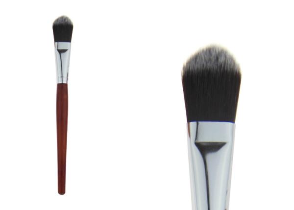Professional Single Powder Tapered Foundation Brush Makeup With Wooden Handle